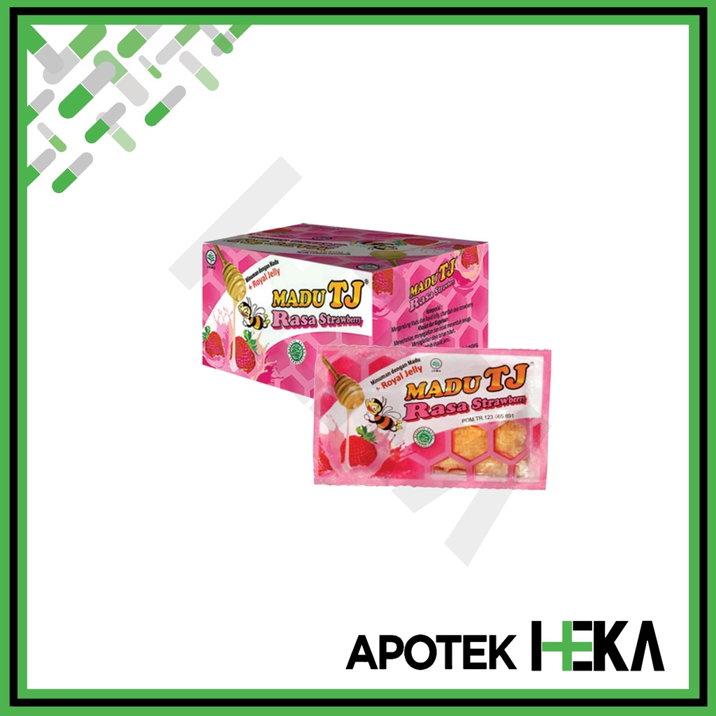 Madu TJ Strawberry Sachet Box isi 12 Sachet (SEMARANG)