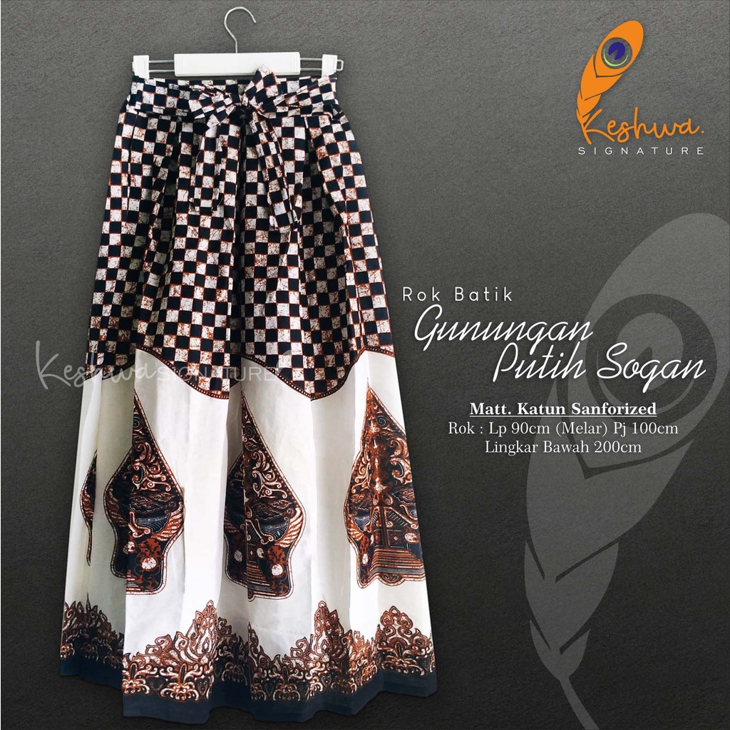 ROK BATIK ALUSAN PANDITA BAWAHAN BATIK WANITA TERKINI ORI KESHWA MURAH ORIGINAL REALPICT-Gunungan Sogan
