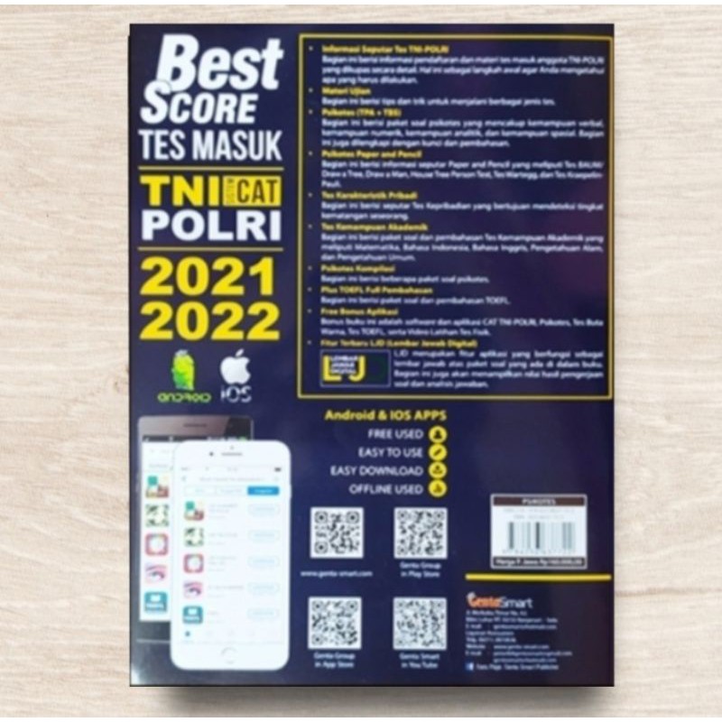 Buku Best Score Tes Masuk TNI POLRI 2021 2021