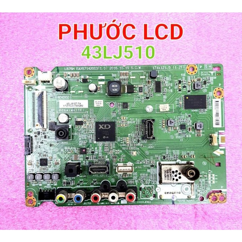 MB - MAINBOARD TV LED LG 43LJ510 - 43LJ510T