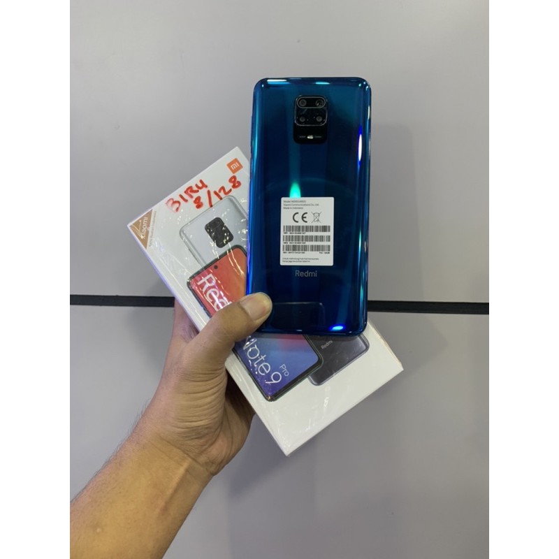 redmi note 9 pro ram 8gb internal 128gb fullset original bawaan