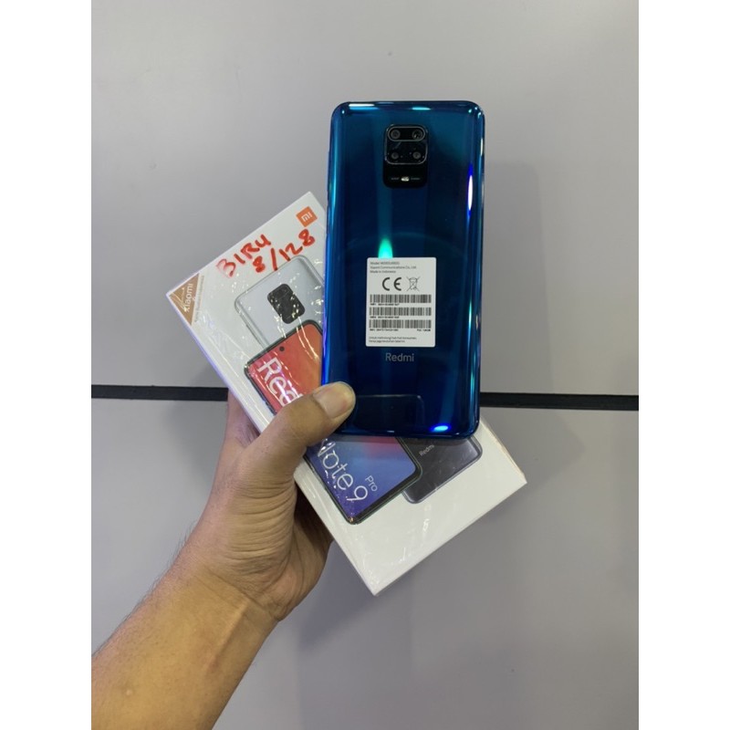 redmi note 9 pro ram 8gb internal 128gb fullset original bawaan