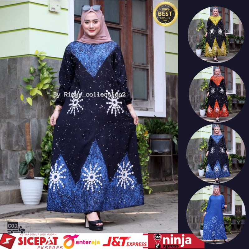 Gamis Twill Rayon Malaman Cap Terbaru Kekinian Bahan Adem Busui Drees Syar'i // Basic series