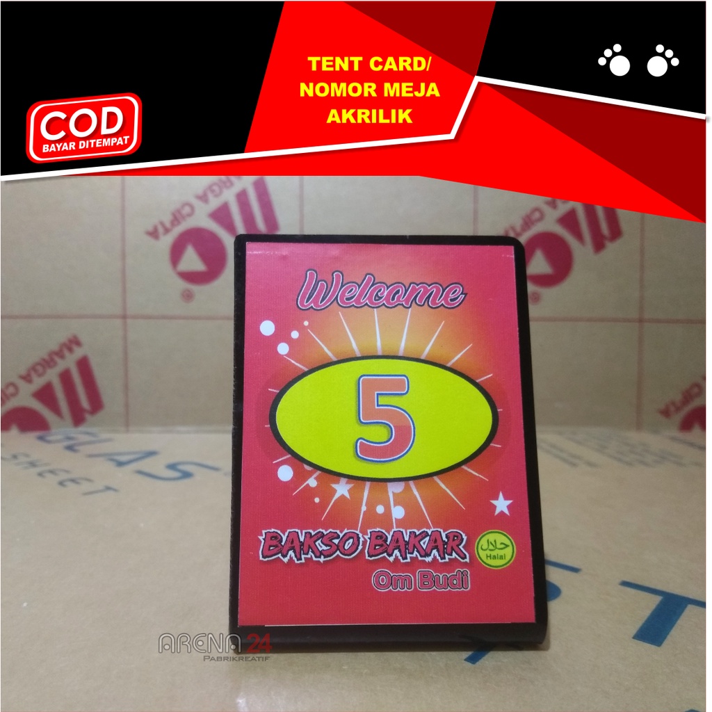 

NOMOR MEJA CAFE / NOMOR MEJA AKRILIK / WARUNG / CAFE / RESTORAN