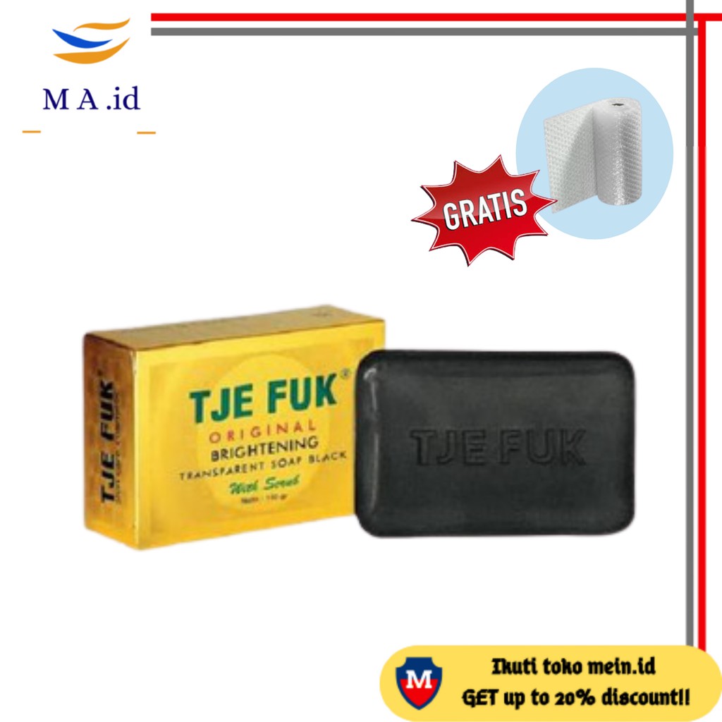 [[BISA COD]] Tje Fuk Soap Original BRIGHTENING SCRUB BLACK 100g - Sabun Wajah Original