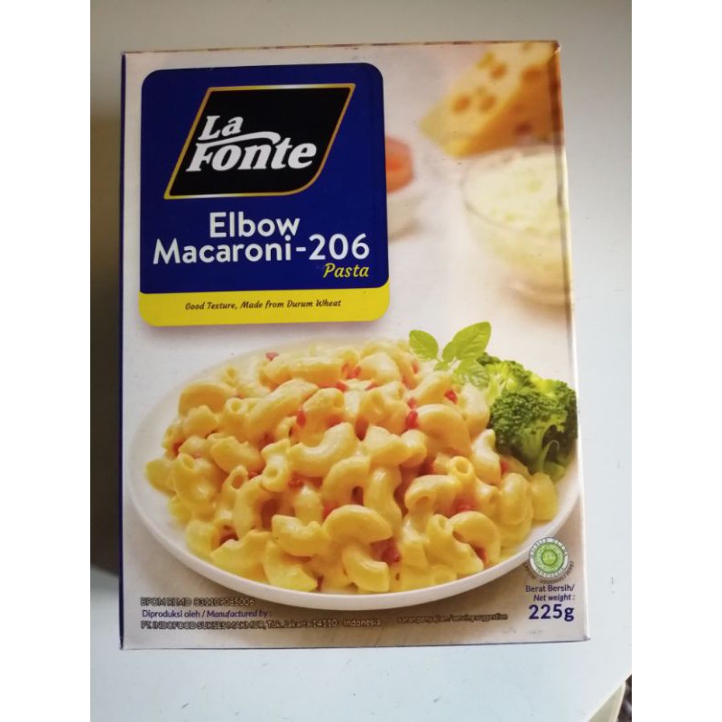 

la fonte macaroni elbow lafonte makaroni 225g