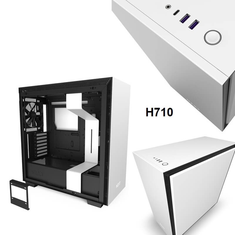 CASING NZXT H710 WHITE CA-H710B-B1