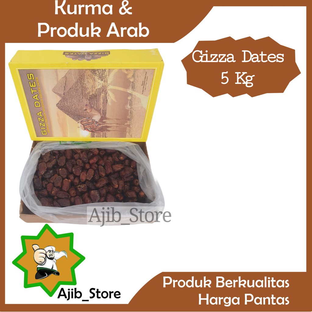 

(FRESH QUALITY) KURMA MESIR GIZZA DATES 5KG 5 KG Kurma Manis Legi lembut Asli Dari Arab