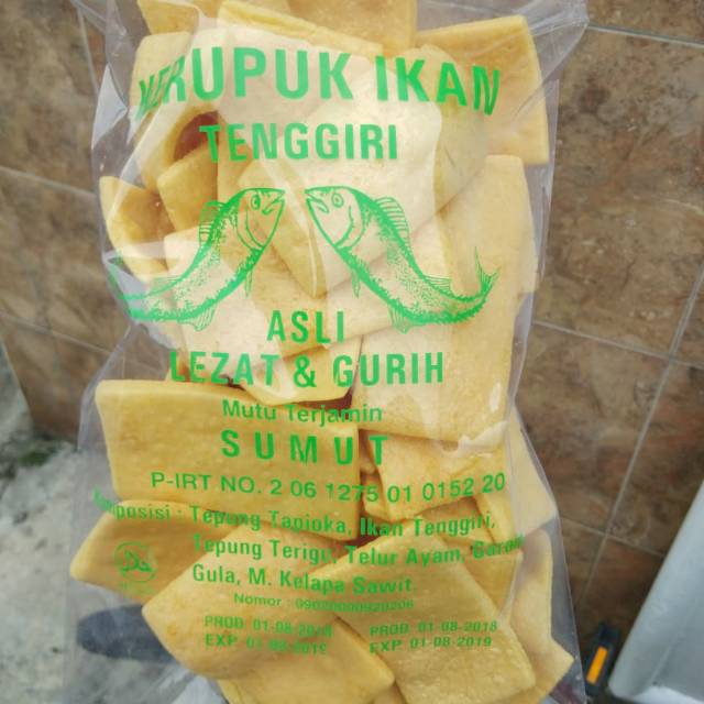 

Kerupuk ikan tenggiri/kerupuk udang/ubi biru/kerypuk jagung