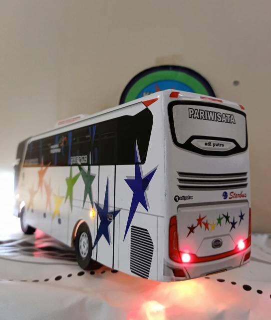 Miniatur Bus shd STAR BUS plus LAMPU