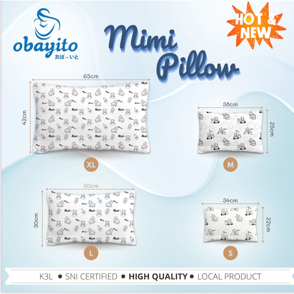 PROMO 7.7 PROMO  MURAH Mooi Mochi Hug By MOOI / MIMI PILLOW Bantal Guling Anak Tencel Bantal Guling Bayi