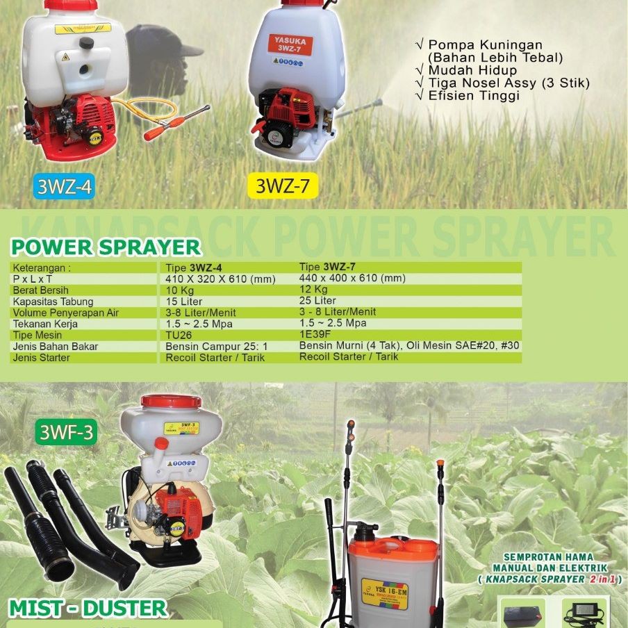 Tangki Sprayer Pompa Manual / Alat Semprotan Hama
