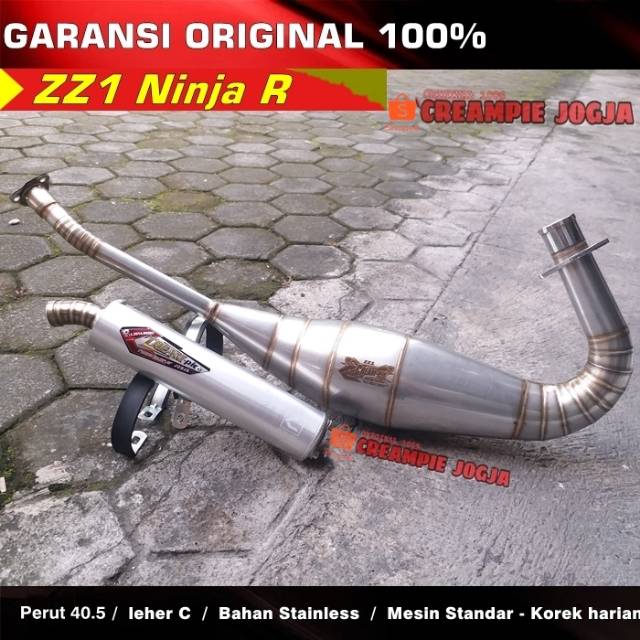 Knalpot Creampie Original Ninja R Tipe Zz1 Stainless