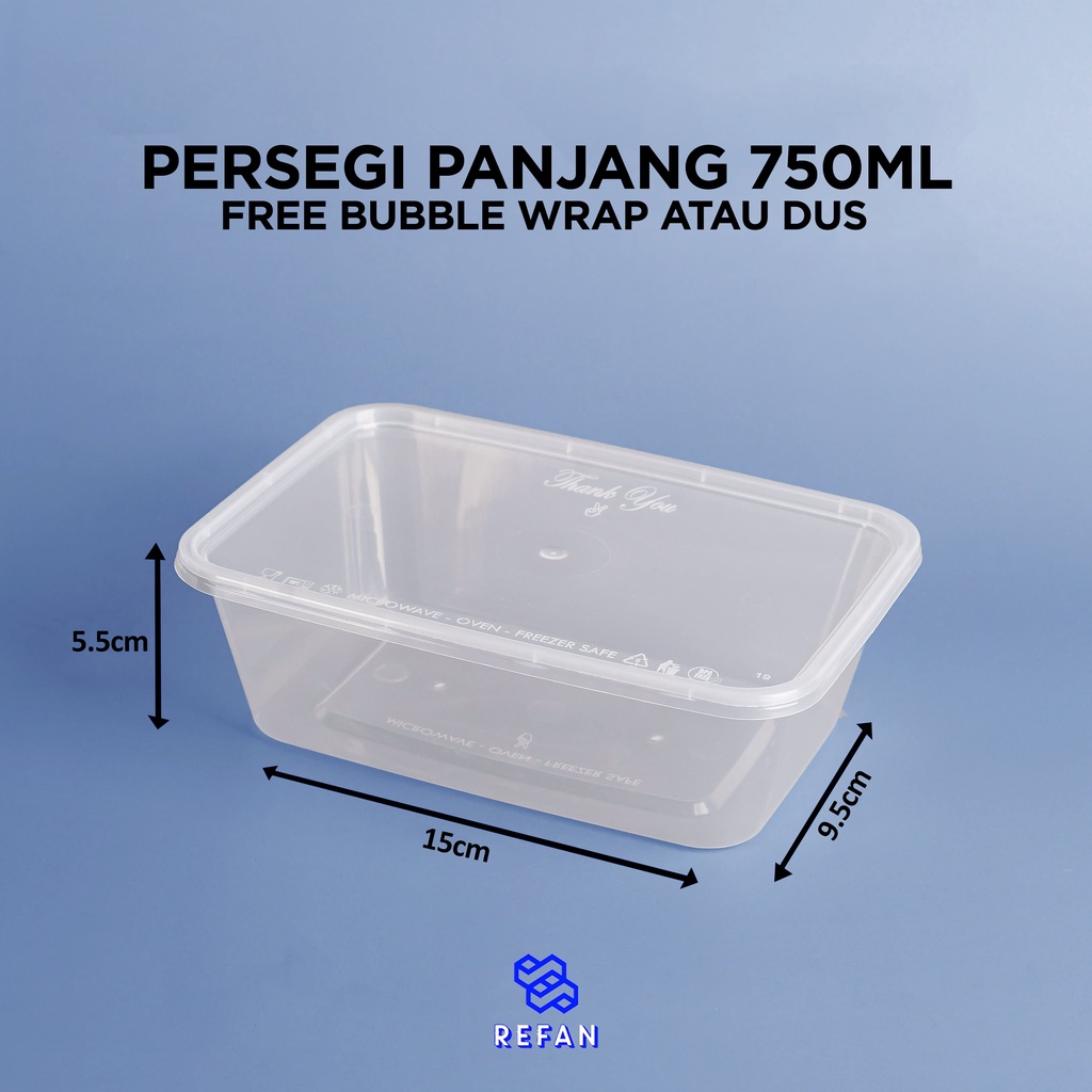 Jual Thinwall 750ml Food Container Lunch Box Kotak Makan Plastik Murah Indonesiashopee Indonesia 0071