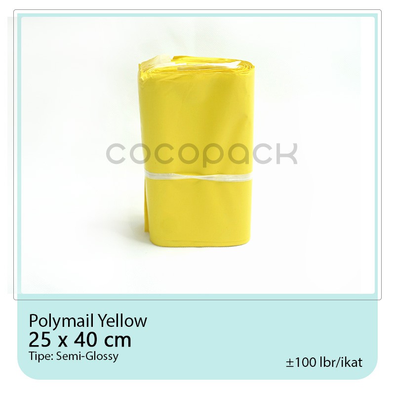 

Plastik Polymailer Yellow 25x40cm Packaging Kemasan Online Shipping Bag