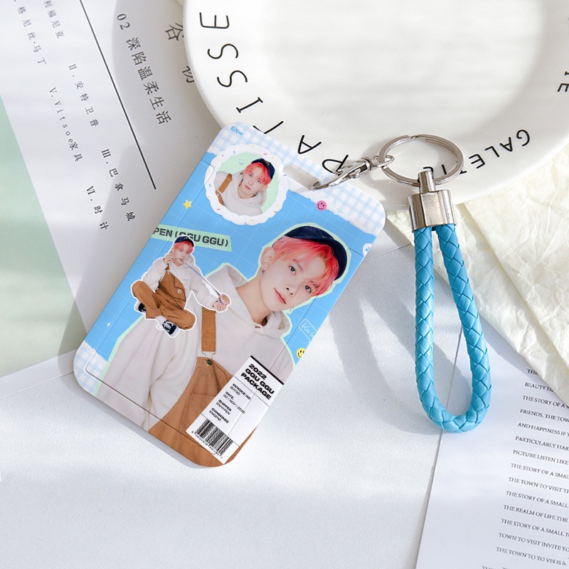 Enhy Holder Kartu Namafoto Motif GGU GGU Lucu Dengan Gantungan Kunci Untuk Pelajar