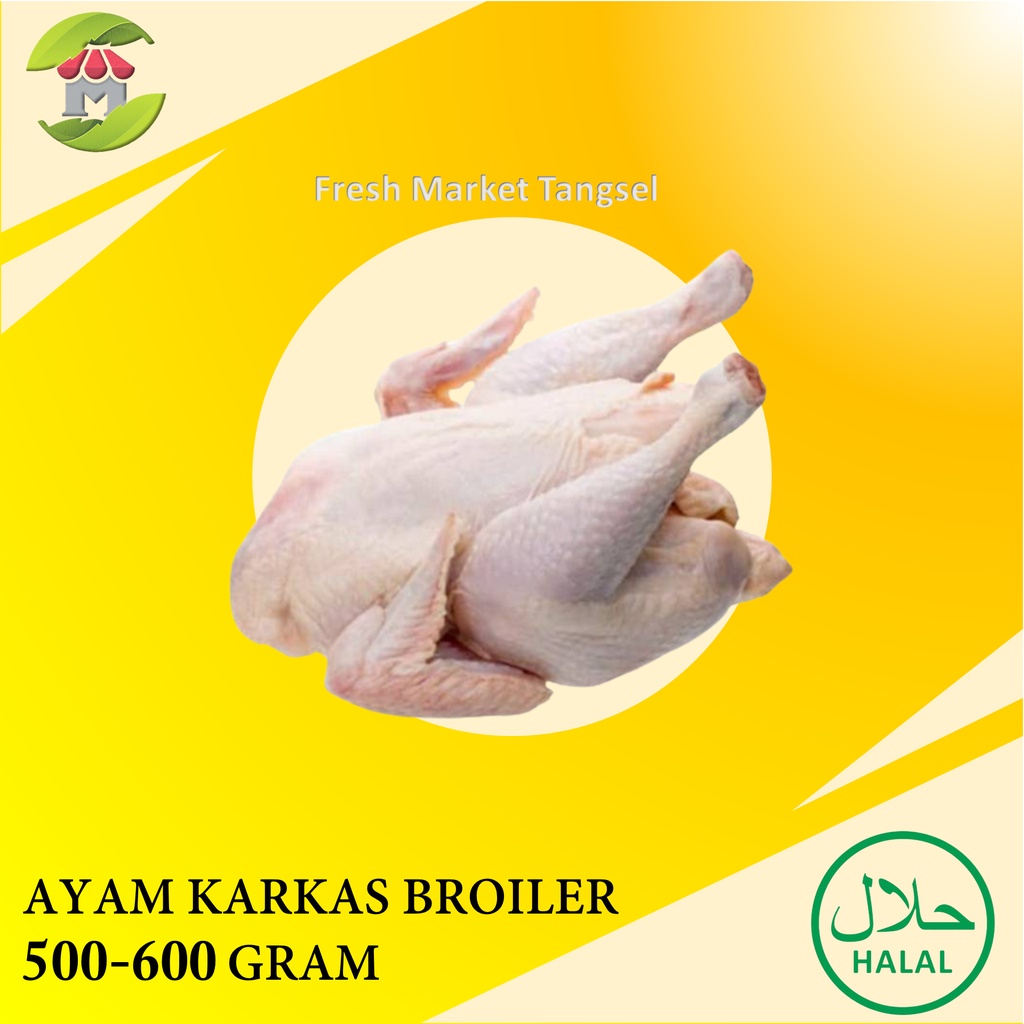 

Ayam karkas broiler 0,5-0,6kg ayam potong