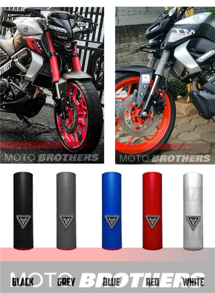 COVER TUTUP SHOCKBREAKER SHOCK SKOK UPSIDE DOWN USD XABRE R15 R 15 V3 MT15 MT 15 XSR155 XSR 155