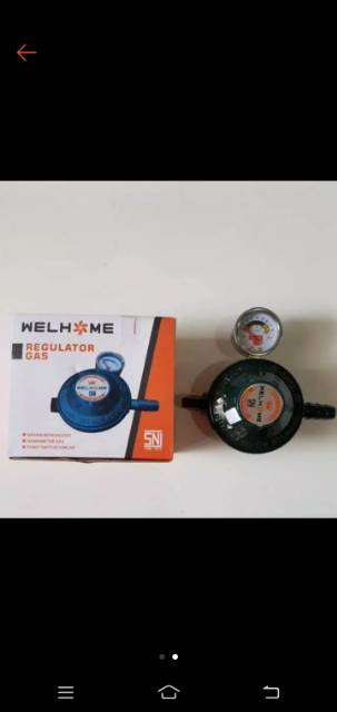 Kepala Gas/Regulator Gas WG-118/kepala gas pake meter