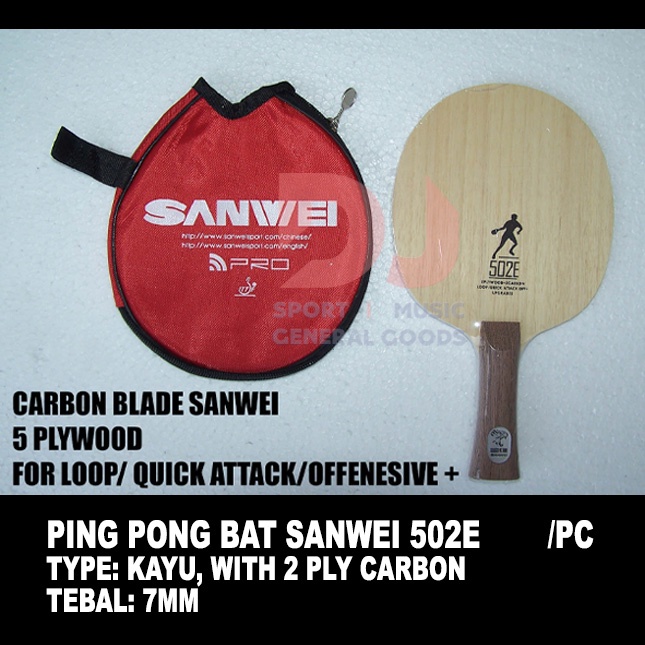 BAT TENIS MEJA PINGPONG SANWEI 502E