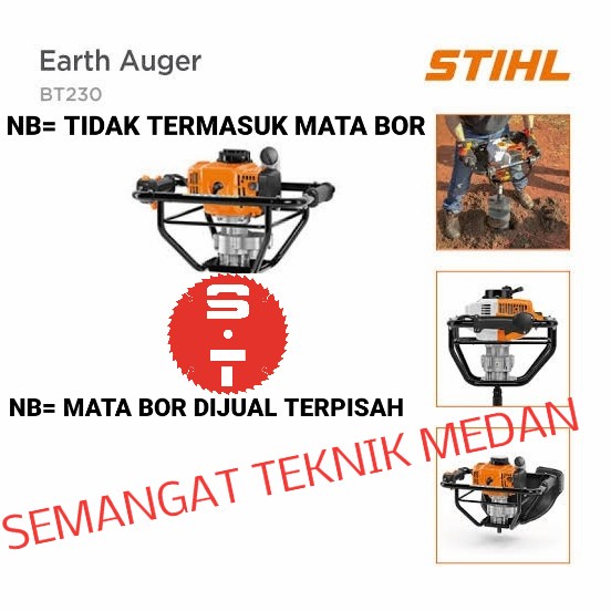 BT230 MESIN ALAT BOR TANAH BIOPORI EARTH AUGER STIHL BT 230 UNIT ONLY