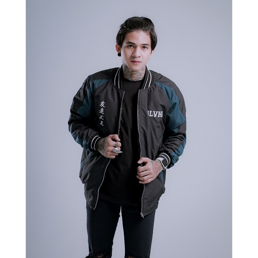 Jaket Bomber Sukajan Jaket Salvio Hexia Slvhx Jaket Parasut Pria Jaket Outdoor