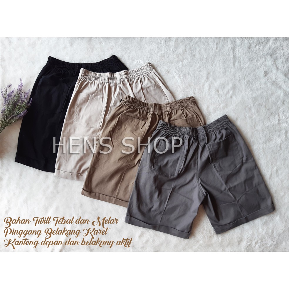 HOTPANTS CLARISSA TWILL / CELANA PENDEK CLARISSA TWILL