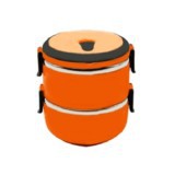 Lunch box rantang bekal tempat bekal makanan stainless steel susun 2 Polos
