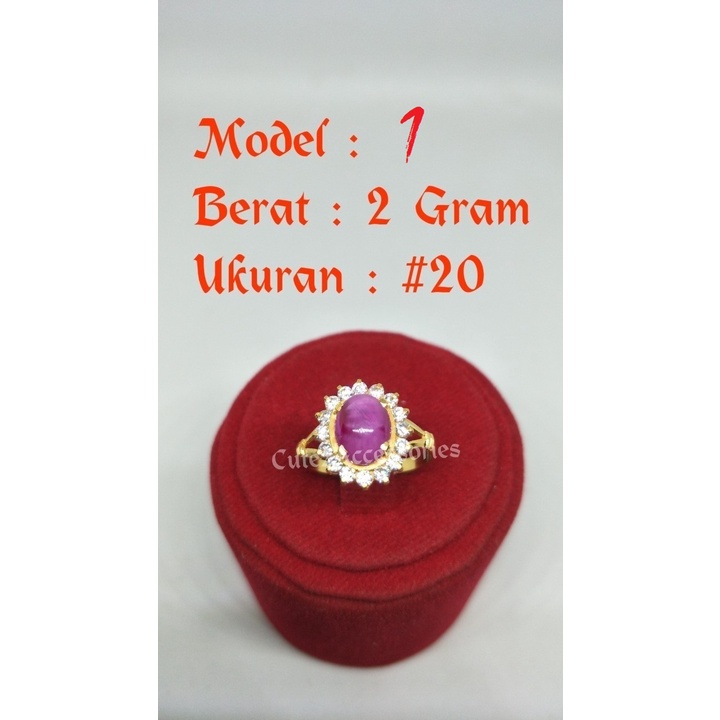 Cincin Dewasa 2  Gram Emas Muda