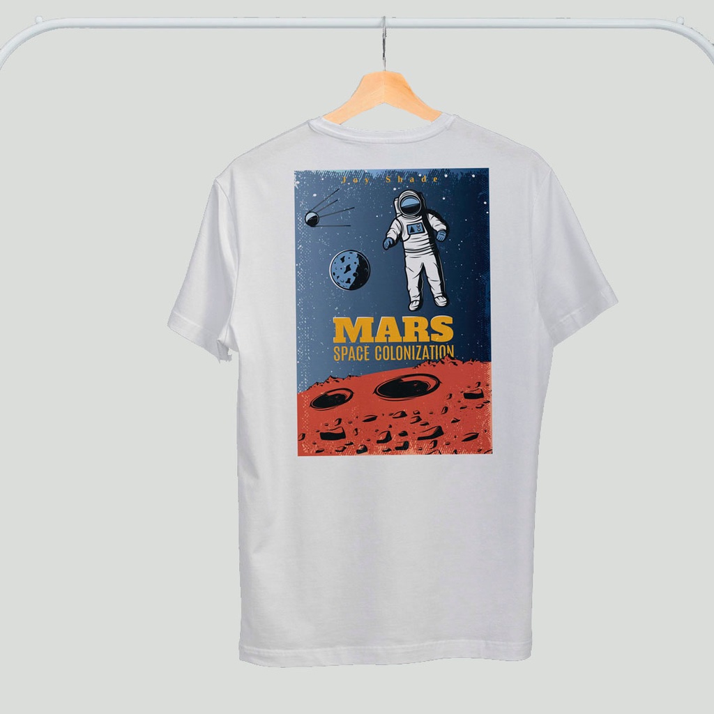 JOY SHADE Kaos Print MARS Circular Knit T-Shirt