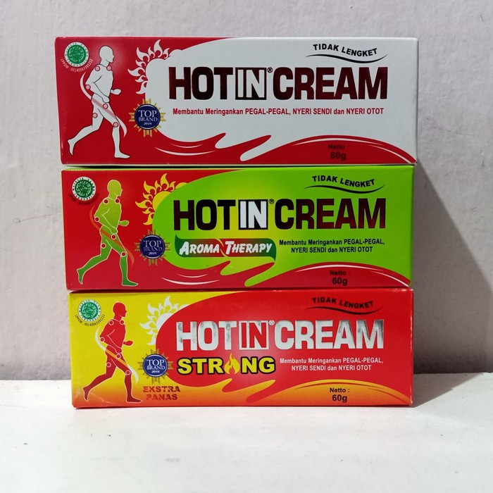 Hot In Cream Tube isi 60 gr putih / hijau / merah