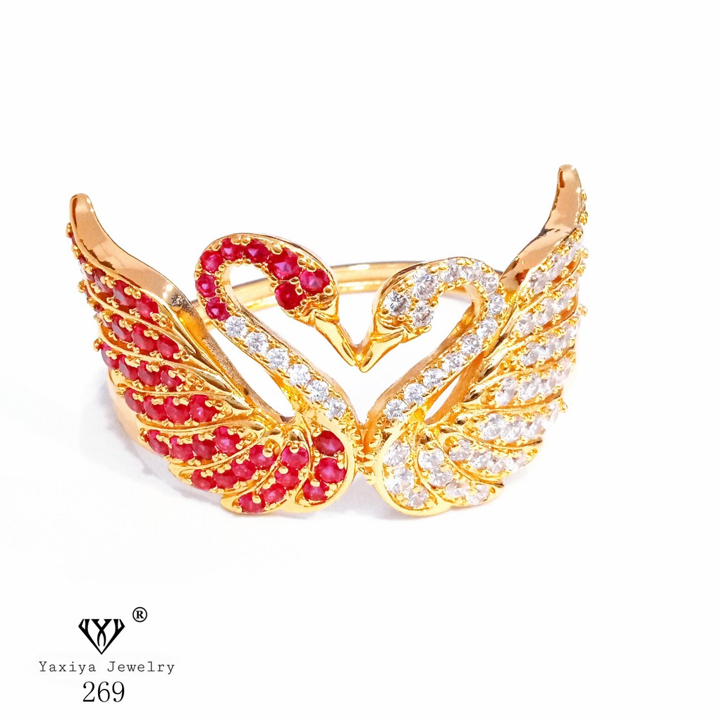 

Gelang Bangle Angsa Perhiasan Imitasi Lapis Emas 18K Yaxiya Jewelry 269