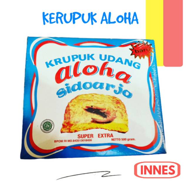 

Kerupuk Aloha Mentah Udang Asli Kotak Biru / Krupuk Aloha Shrimp Crackers Blue Box