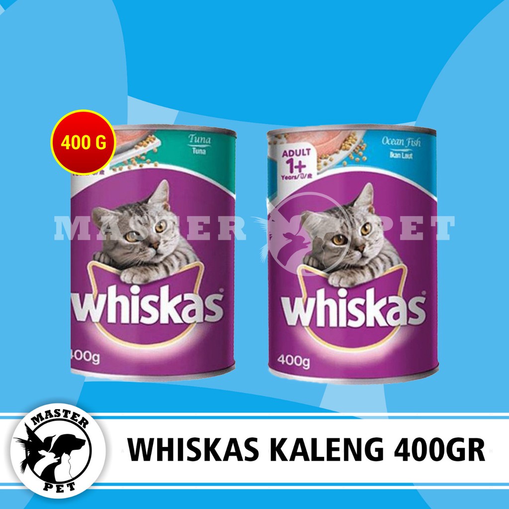 Makanan Kucing Whiskas Kaleng basah Wet Food 400 gram | Shopee Indonesia