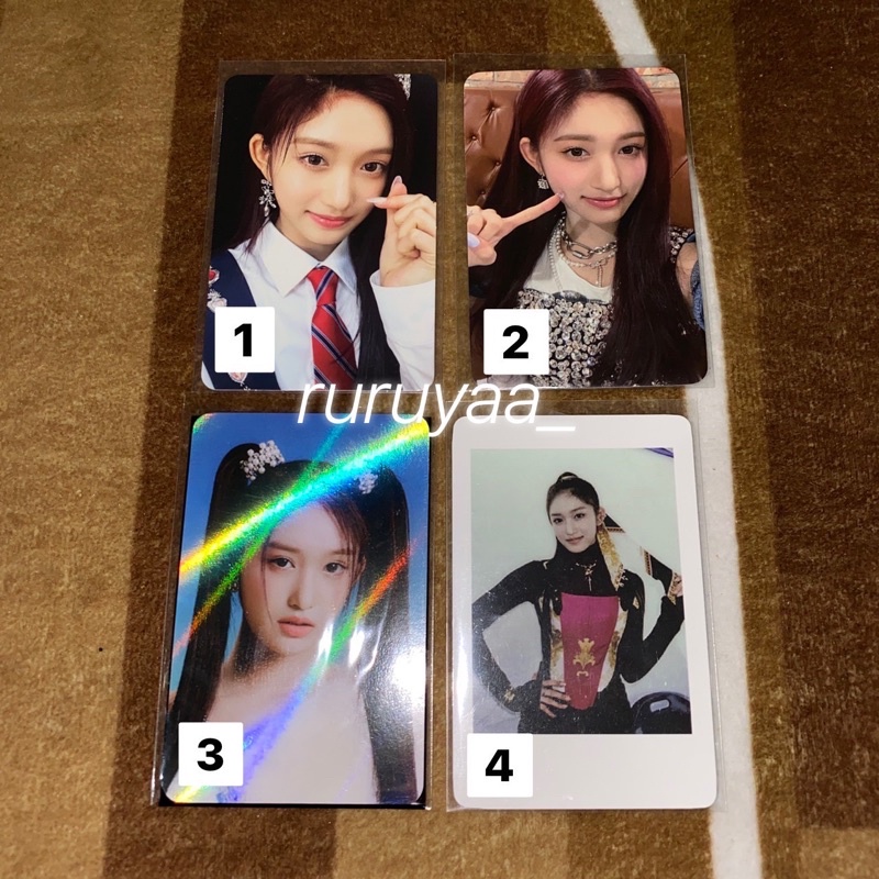 PHOTOCARD LEESEO LOVE DIVE SOUNDWAVE V1 RED VER LDWD POLA WITHMUU CONCEPT HOLO PC LODI WONYOUNG YUJI