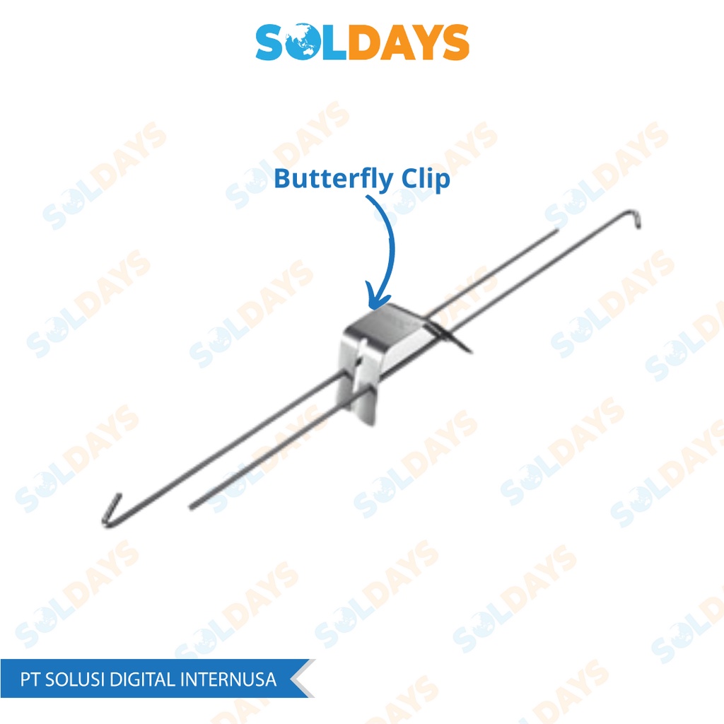 SOLDAYS Butterfly Ceiling Spring Clip / Adjuster Kupu - Kupu Plafon Akustik / Galvanis Ceiling / Rangka Plafon