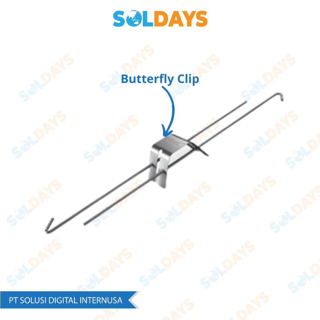 SOLDAYS Butterfly Ceiling Spring Clip / Adjuster Kupu - Kupu Plafon Akustik / Galvanis Ceiling / Rangka Plafon