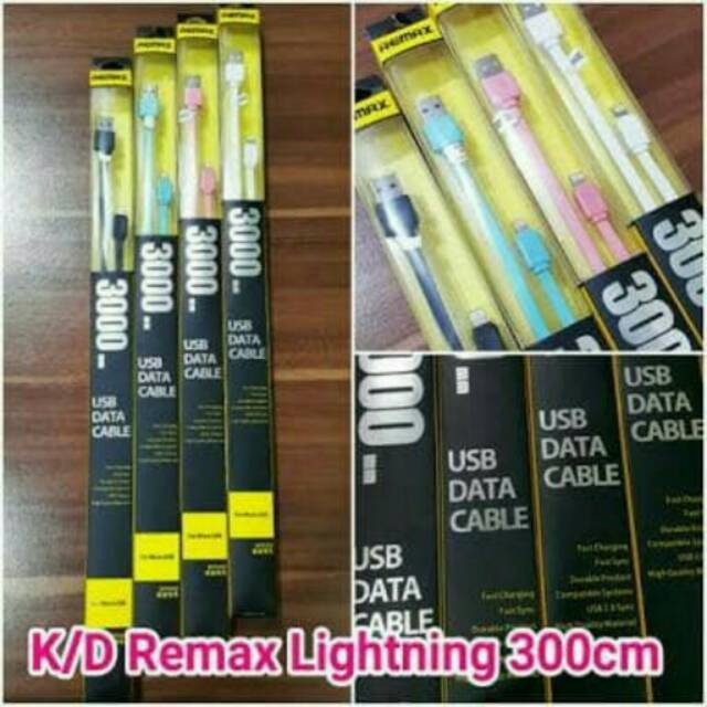 Kabel data remax iPhone 3 meter