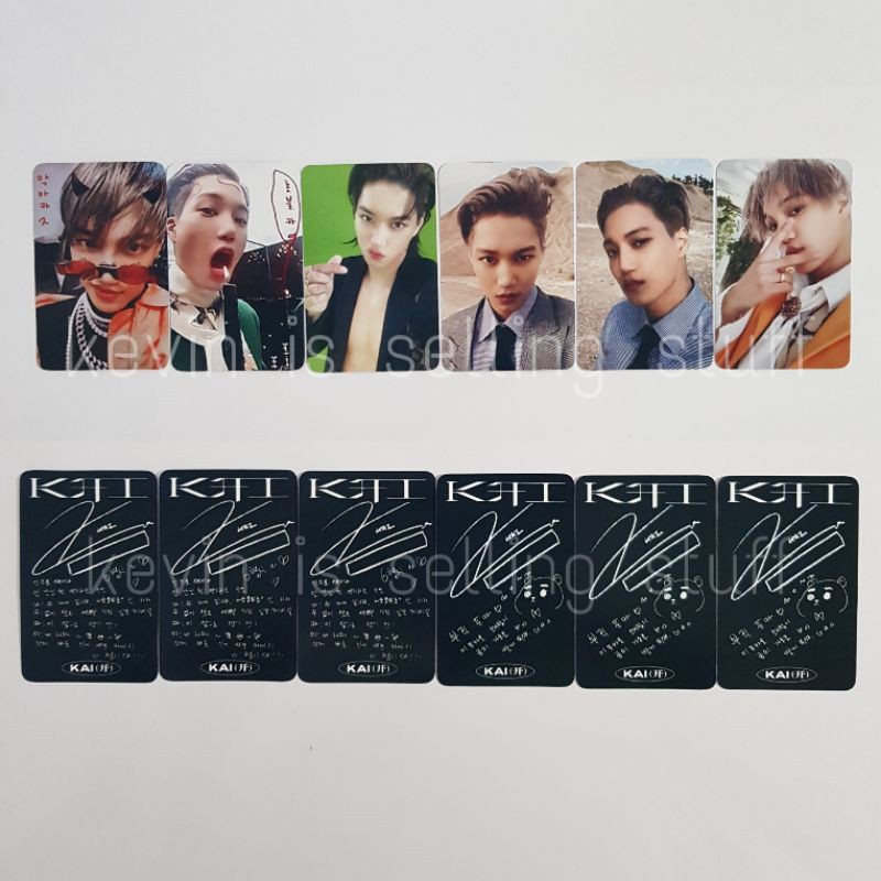 Unofficial Kai Solo KOLO Photocard PC Replica Album Z Flipbook Version A B C