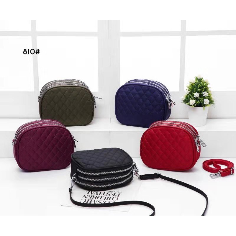 Tas Wanita Import Jinjing dan Selempang CHIBAO Mini CB810 810 Bordir Bahan Parasut Kualitas Super Hi