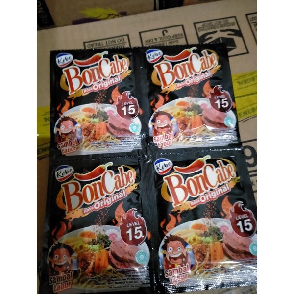 Bon cabe level 15 dan 30. per renteng isi 12pcs.