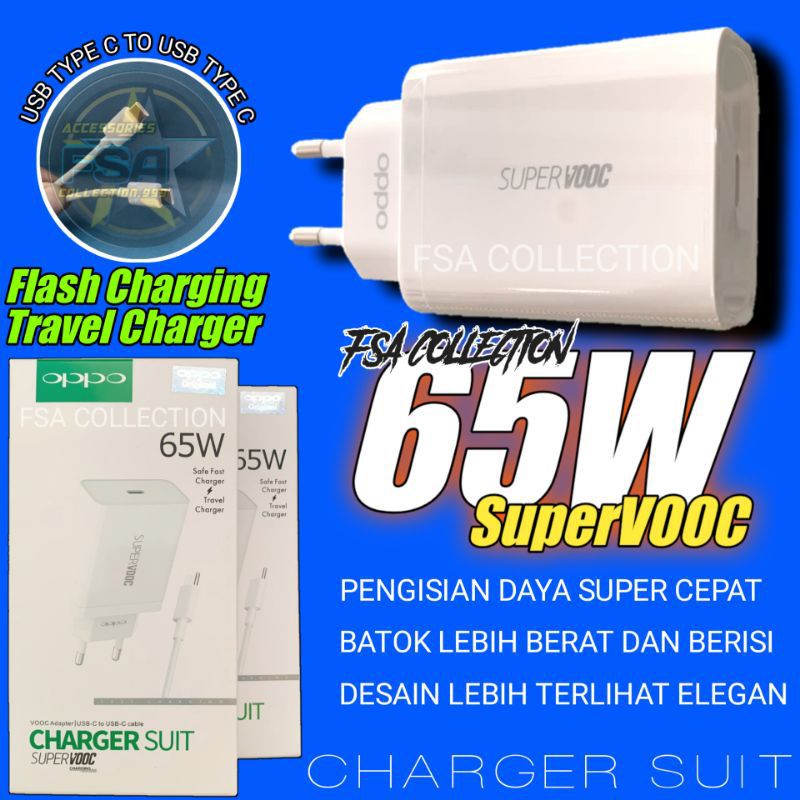 CHARGER OPPO RENO 5 5G RENO 6 RENO 7 RENO 4 RENO 3 RENO 2 18W/30W/65W TYPE C SUPER VOOC