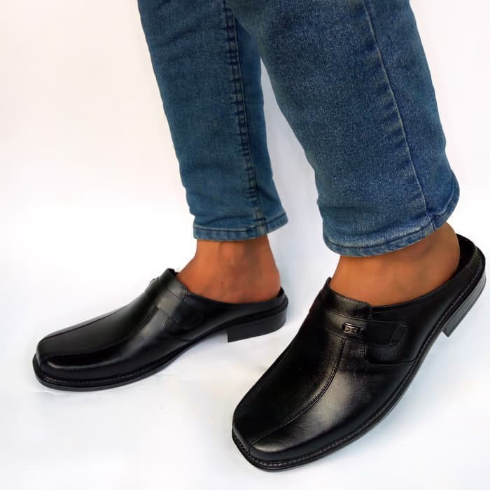 Sandal sepatu pria kulit asli Rasheda VL 02 Big Size