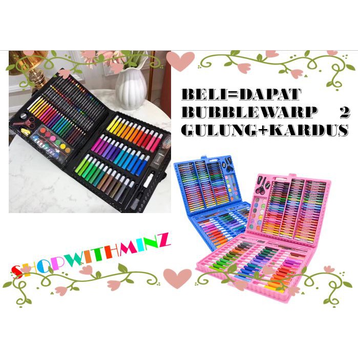

[BISA COD] SWM048 150 Pcs Set Crayon Cat Minyak Warna Pastel untuk Anak / Artset Artist Corner