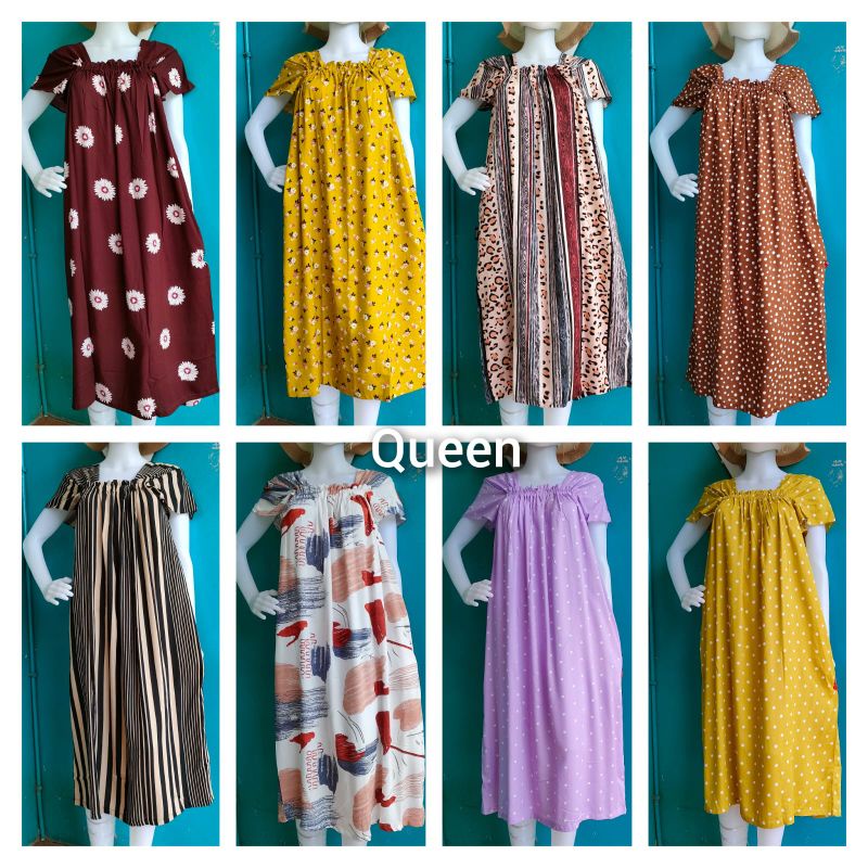 Daster Queen Bahan Rayon by Hisbi Bumil dan Busui Friendly-2