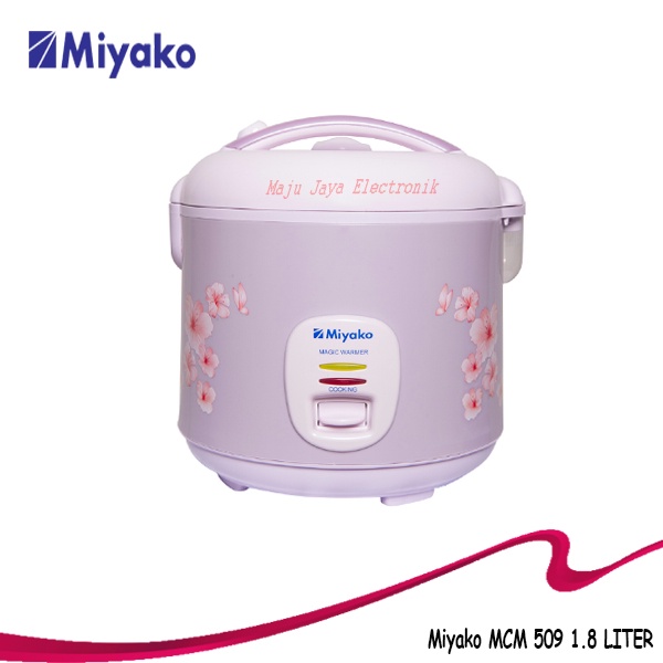 MIYAKO Magic Com/Rice Cooker/Penanak Nasi MCM-509 3 in 1 Kapasitas 1.8 Liter