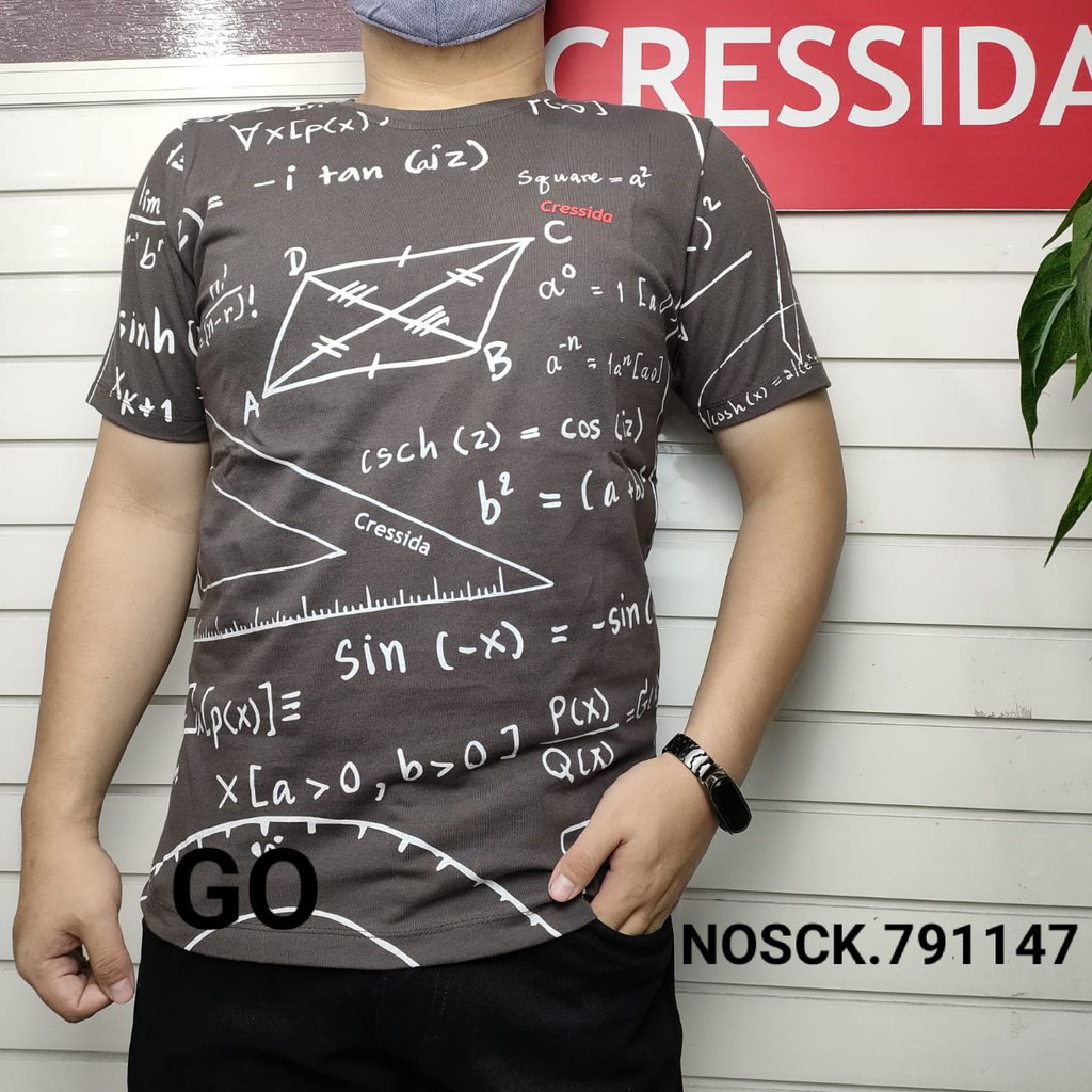 gof CRESSIDA KAOS Pakaian Pria Atasan Kaos Oblong Casual Santai Original Lengan Pendek