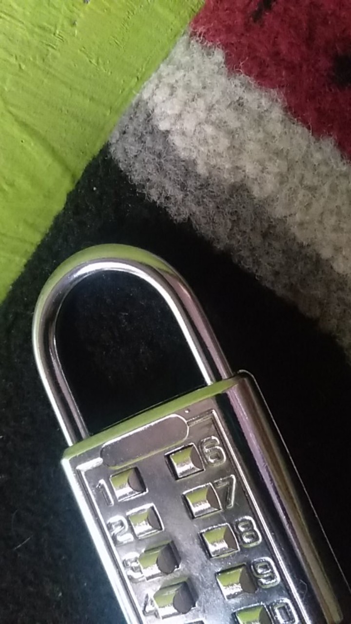 40mm 10 Digit Gembok Besi Silver Pin Digital Nomor Anti Maling Serbaguna Original