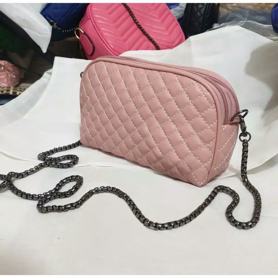 [LOKAL] DOMMO - D1299 TAS PANCONG FASHION BAKPAO BORDIR RAPET KOTAK