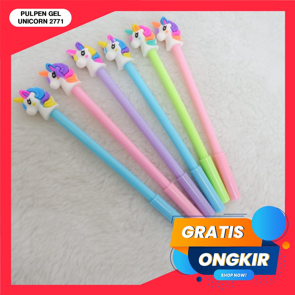 GEL PEN /PULPEN GEL 2771 UNICORN (ECER)